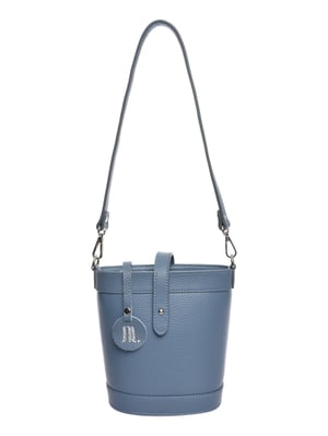 Anna Luchini Turquoise Rundleer Tas