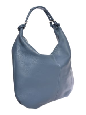 Luisa Vannini Turquoise Rundleer Tas