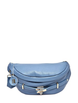 Anna Luchini Turquoise Rundleer Tas