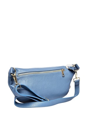 Anna Luchini Turquoise Rundleer Tas