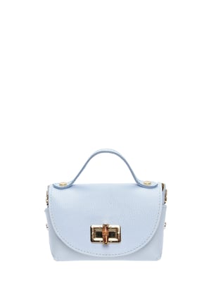 Anna Luchini Turquoise Rundleer Tas