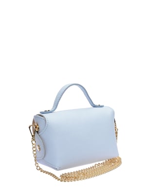 Anna Luchini Turquoise Rundleer Tas