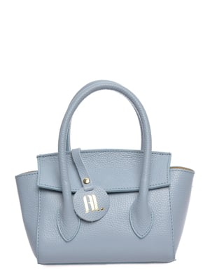Anna Luchini Turquoise Rundleer Tas