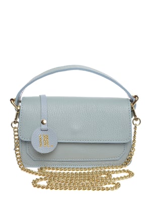 Anna Luchini Turquoise Rundleer Tas