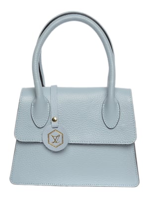 Luisa Vannini Turquoise Rundleer Tas
