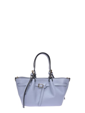 Luisa Vannini Turquoise Rundleer Tas