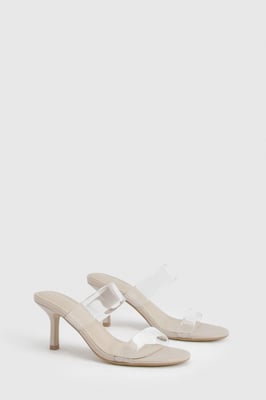2 Strap Clear Mules