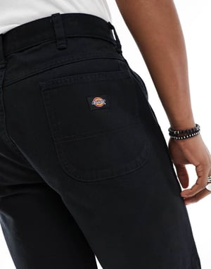 Dickies duck canvas chap shorts in washed black