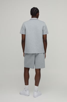 Relaxed Fit Bonded Scuba Mid Length Shorts