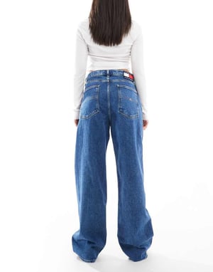 Tommy Jeans Daisy low baggy jeans in mid wash