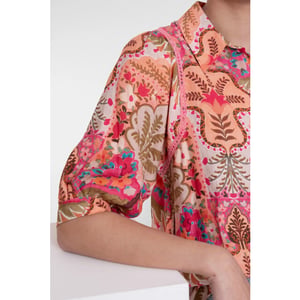 Geisha 63192-20 420 blouse pink/cherry red