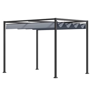 4goodz Pergola van metaal en kunststof, uv- en waterbestendig -