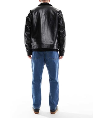 Farah hawtin relaxed fit jeans in midwash blue