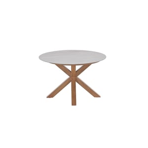Garden Impressions Lowland tafel Ø120 cm light teaklook centostone napoli sand