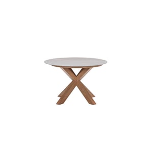 Garden Impressions Lowland tafel Ø120 cm light teaklook centostone napoli sand