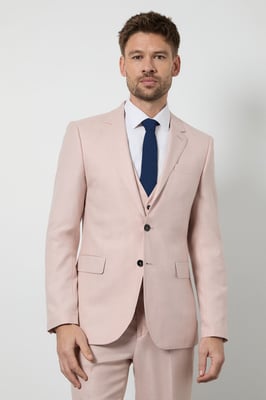 Light Pink Slim Fit Suit Jacket