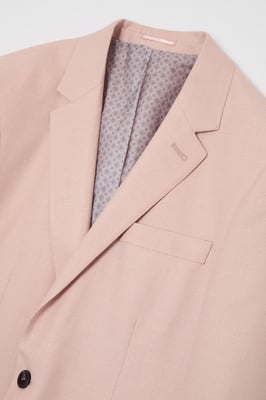 Light Pink Slim Fit Suit Jacket