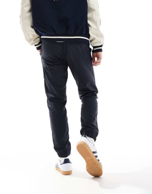 French Connection utility tech cuffed trousers in navy