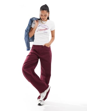 Tommy Jeans university graphic t-shirt in white
