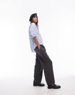 Topshop smart tailored jogger in slate grey
