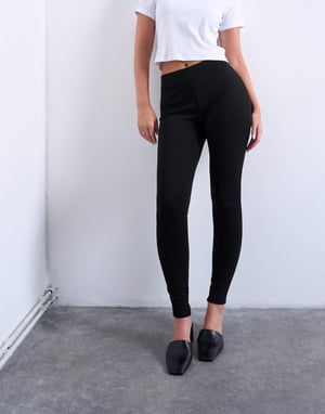 Topshop Hourglass full length heavy weight legging in black