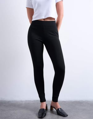Topshop Hourglass full length heavy weight legging in black