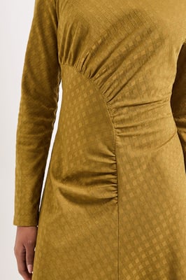 Ponte Ruched Maxi Dress