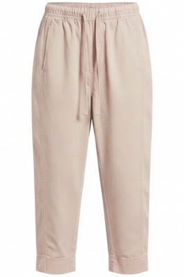 Tencel Crop Trousers Elasticated Waist