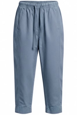 Tencel Crop Trousers Elasticated Waist