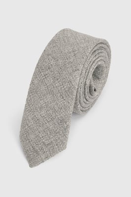Light Grey Tweed Look Tie