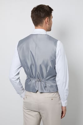 Neutral Textured Slim Fit Waistcoat