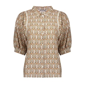Geisha blouse 63196-20 718 /choclate brown