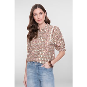Geisha blouse 63196-20 718 /choclate brown