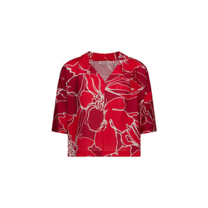 Studio Anneloes eva flower top 13663 4028 ruby red/coral red