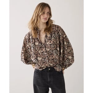 Summum 2s2925-12314 990 blouse blockprint black black