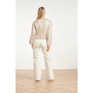 Smashed Lemon Straight fit jeans met hoge taille |