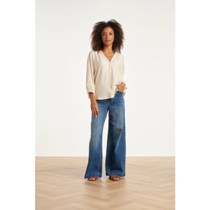 Smashed Lemon High-waisted wide leg jeans |