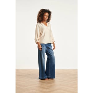 Smashed Lemon High-waisted wide leg jeans |