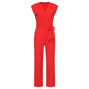 Smashed Lemon Elegante jumpsuit in travel kwaliteit met wijde pijp |
