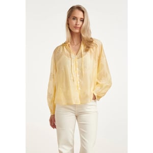 Smashed Lemon Luchtige boho-blouse met geborduurde print |