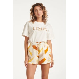 Smashed Lemon Grafisch t-shirt "lemon glow" met borduring |