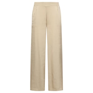 Smashed Lemon Wide leg pantalon met satijn-glans |