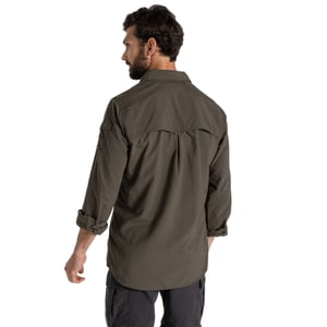 Craghoppers Mens Adventure III Nosilife Long-Sleeved Shirt (Woodland Green)