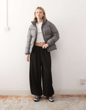 Columbia Puffect II puffer full zip jacket in city grey