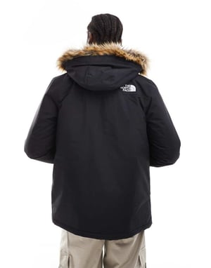 The North Face Zaneck faux fur hooded parka in black
