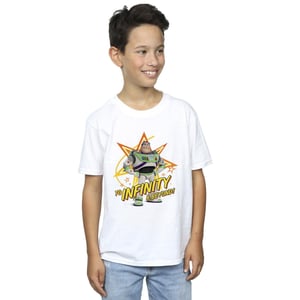 Disney Jongens Toy Story Buzz tot in het oneindige T-Shirt (Wit)