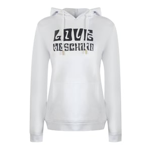 Love Moschino Groovy Logo Witte Hoodie