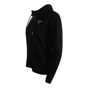 Love Moschino Small Bold Heart Logo Black Zip Hoodie