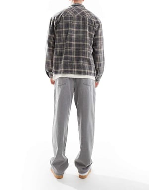 ONLY & SONS Fade rigid loose fit jeans in grey