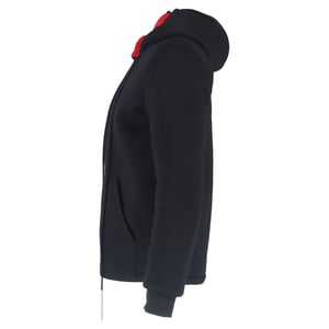 Givenchy hoodie met ritssluiting en transparante voering in zwart polyester